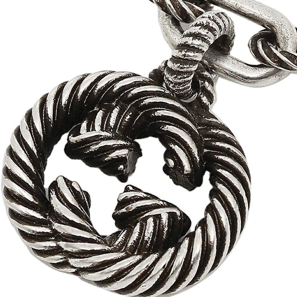 Gucci Silver Bracelet with Interlocking GG Charm - Picture 2 of 7